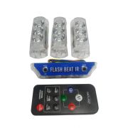 Kit Strobo Zendel Flash Beat IR V4 c/ 4 Faróis e Controle