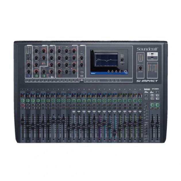 Mesa  de Som Digital Soundcraft SI Impact | Console de mixagem 40 Entradas